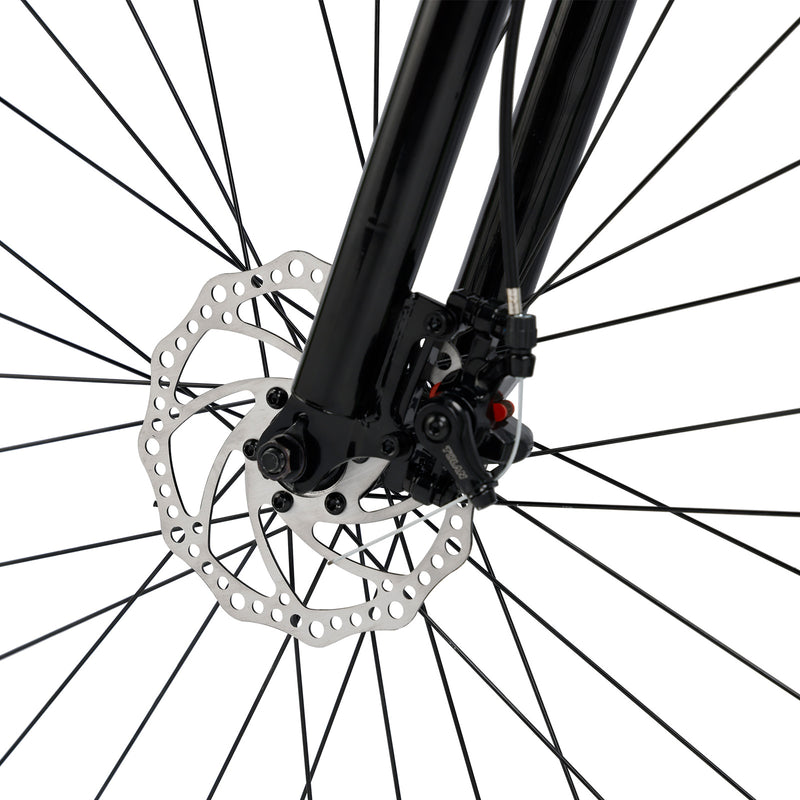 Unisex 26" Spoke Wheel 24 Speed Mountain Bike MTB with Disc Brake Black+White