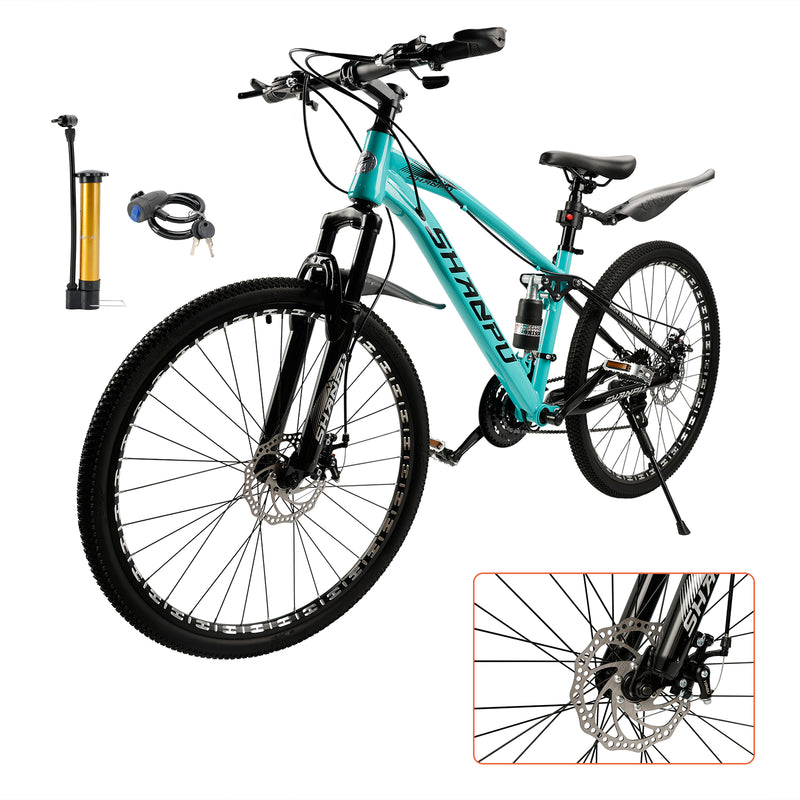 Unisex Teenagers / adults MTB 21 speed 26 inches Mountain Bike Full Suspension