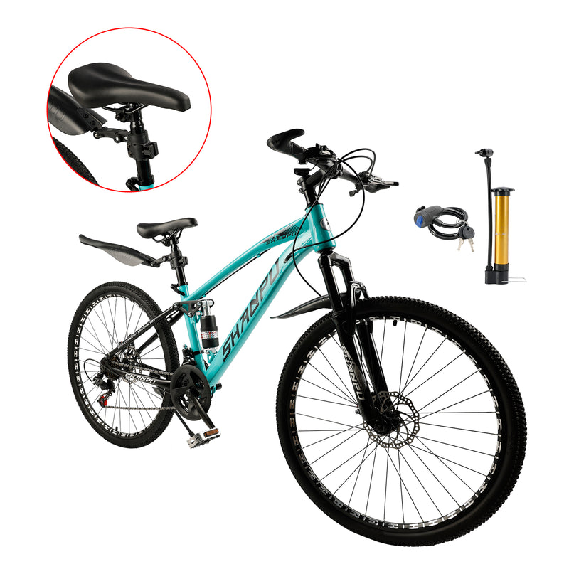 Unisex Teenagers / adults MTB 21 speed 26 inches Mountain Bike Full Suspension