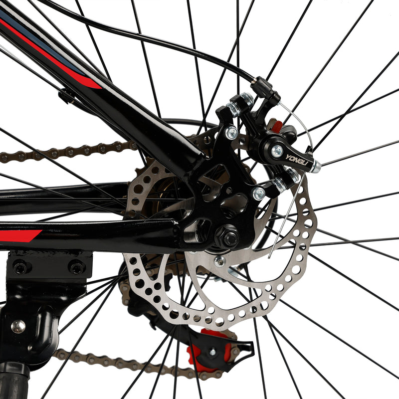 26" 21 speed Mountain Bike Double Disc Brake Thumb Shifter Unisex Teenagers MTB MTB 21 speed 26 inches Mountain Bike Double Disc Brake Unisex Teenagers Bicycle