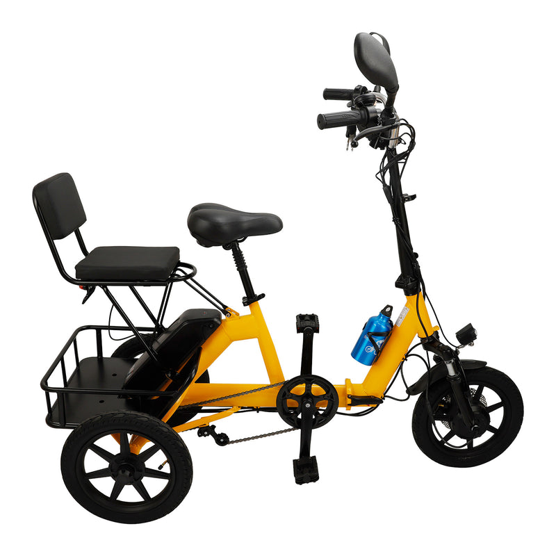 48V 350W Three Wheel Electric Folding Trike for Adults 3 Wheel E-Tricycle