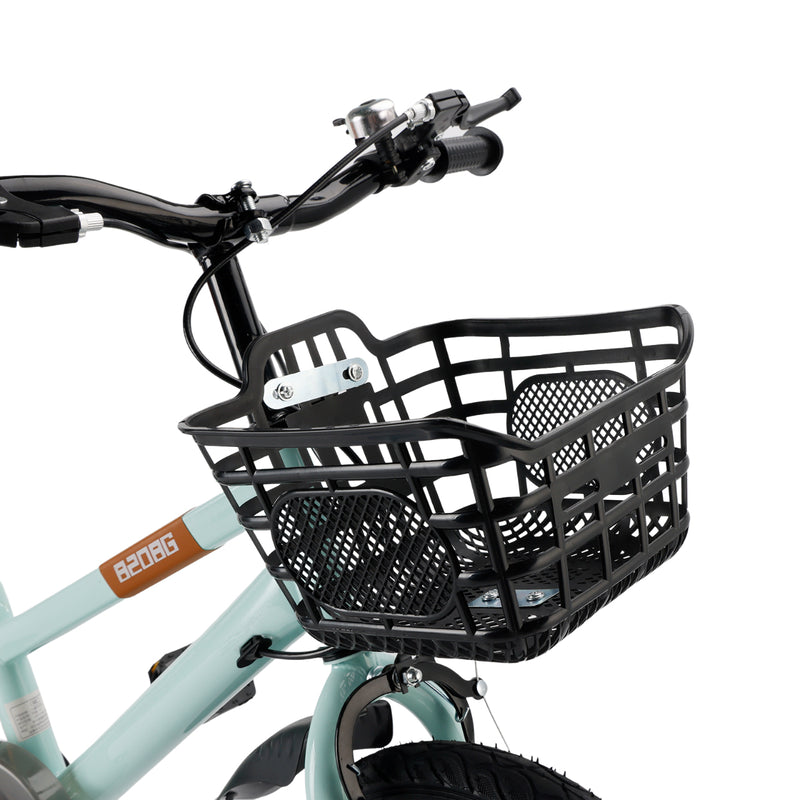 14" Kids Toddlers Bicycle for Boys and Girls with Training Wheels Basket Cyan