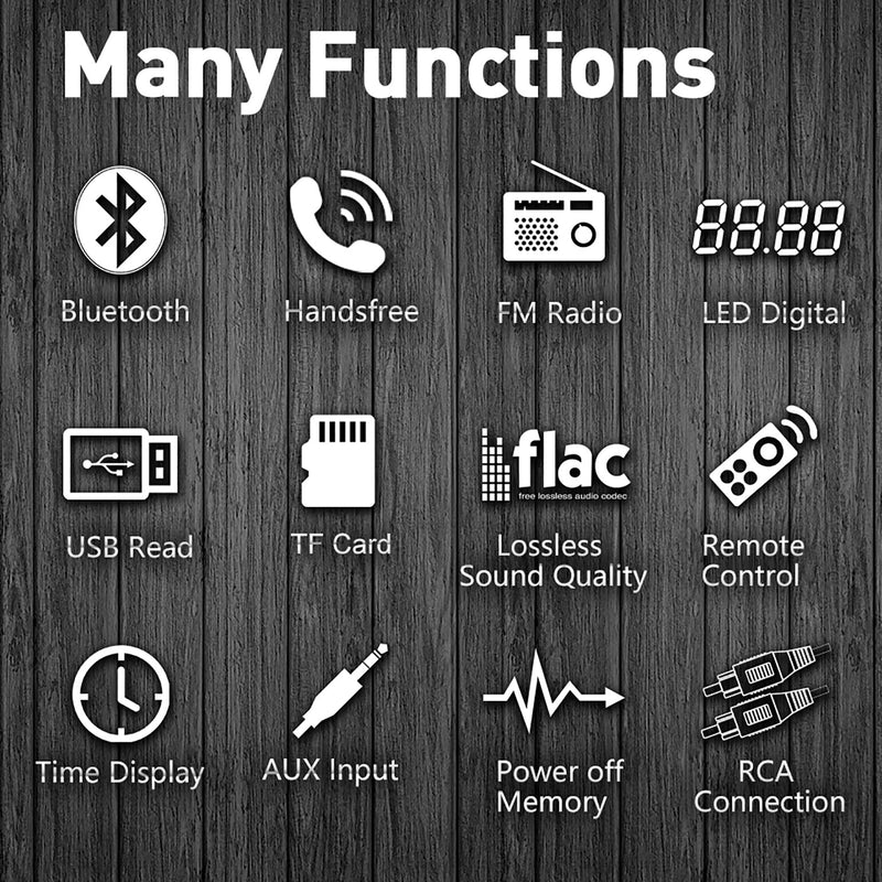 12V 25W Universal Car Bluetooth FM Radio Audio USB U Disk Card Reader MP3 Player