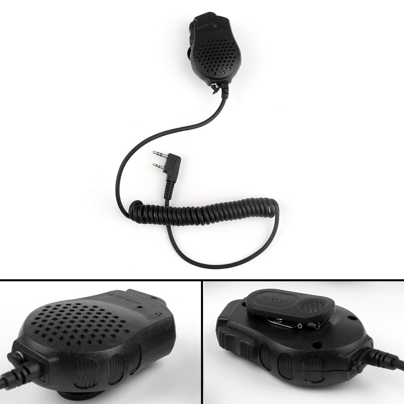 1x Dual Push-To-Talk PTT Speaker Mic For Baofeng UV82 L UV8 D UV5R A Two Way
