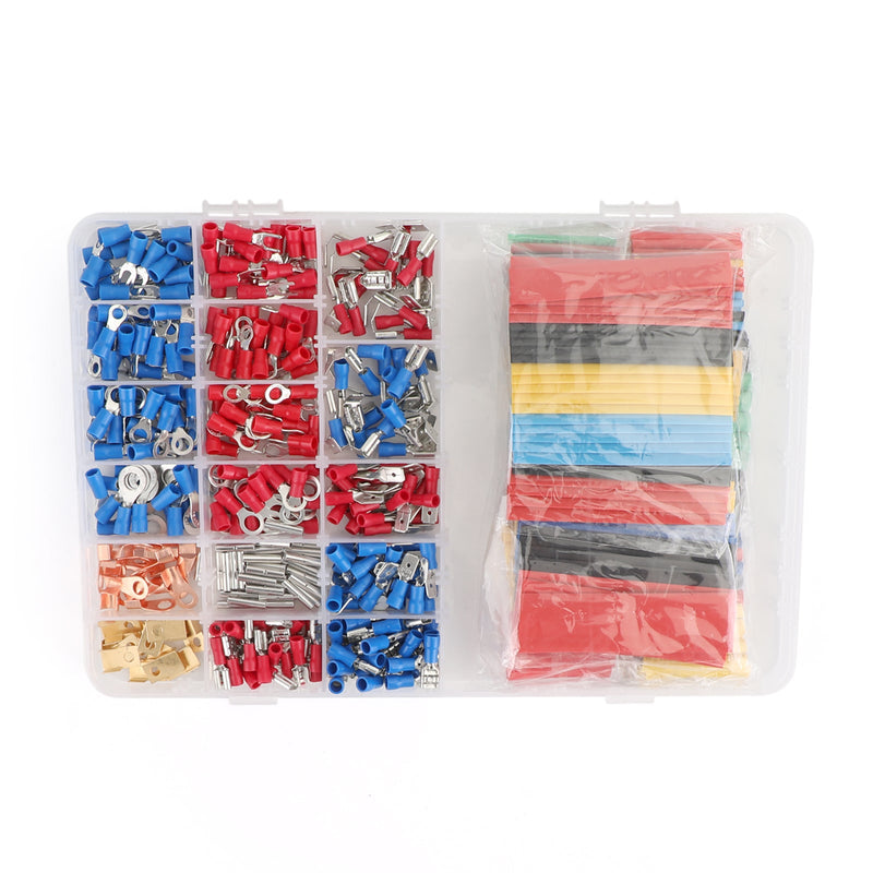 678PCS Insulated Electrical Wire Butt Connector Crimp Spade Auto Car Terminal Kit