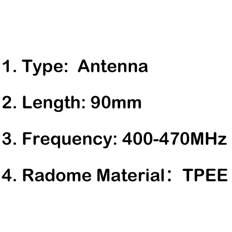 5Pcs UHF Antenna 400-470MHz SMA-Female For KENWOOD PUXING Silver