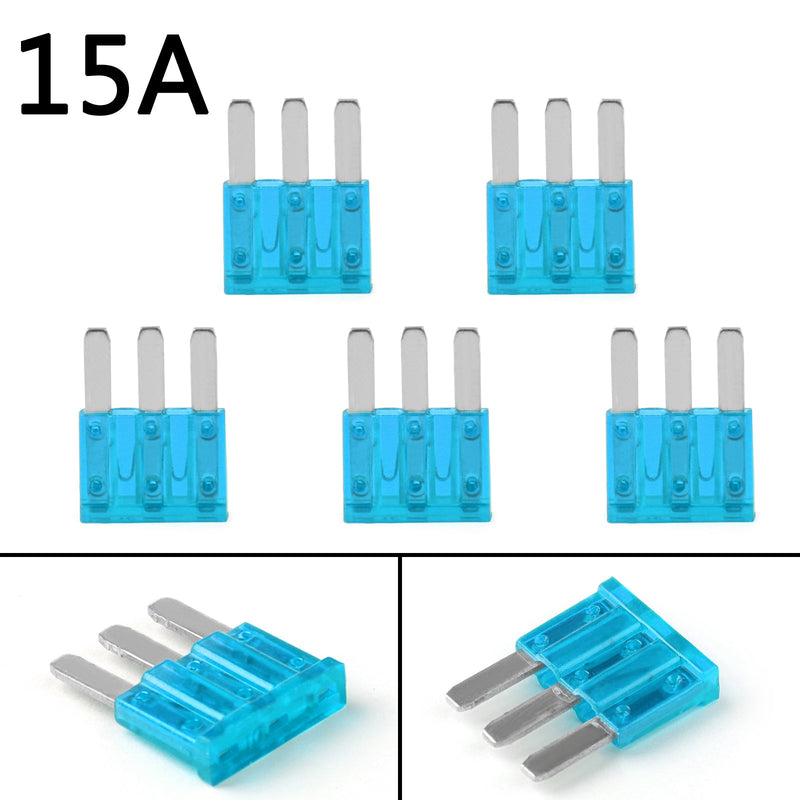 5Pcs Micro3 Fuse Automotive ATL 115A 3 Prong Micro Blade Fuse For Ford Focus