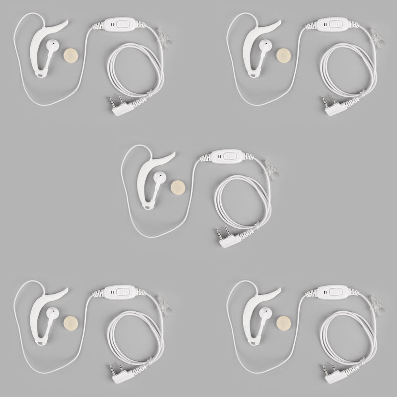 2 Pin G-Shape Earpiece Earphone PTT For HYT Radio TC268 TC270 TC368 4Colour