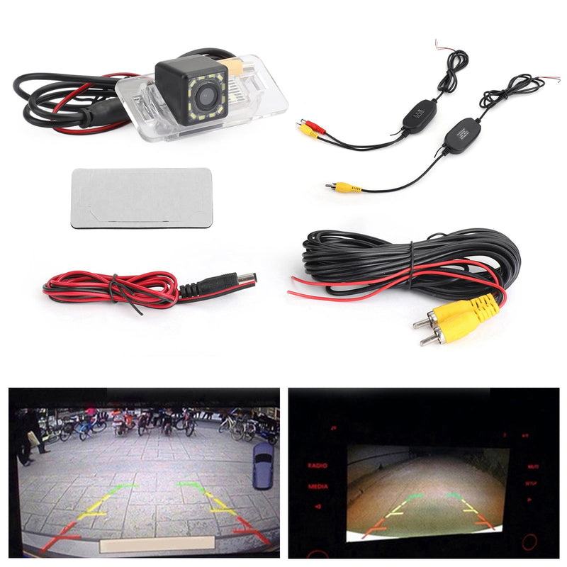 Bmw E46 E39 E70 E71 X3 X5 E60 E61 E90 E91 E92 Wireless Reverse Camera 12Led