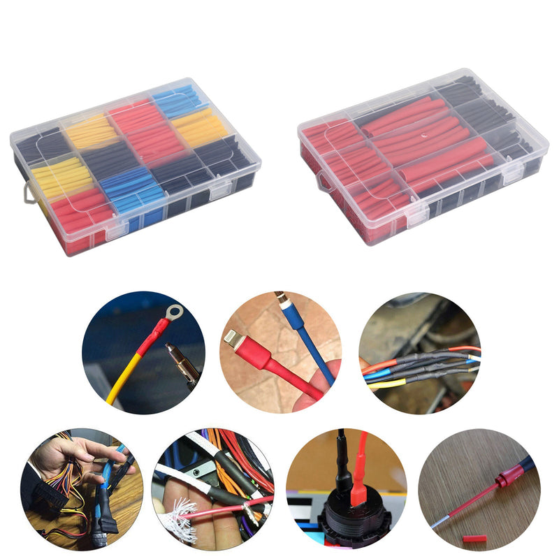 1080Pcs Heat Shrink Tubing Kit Insulated Tubing Sleeve Wire Wrap Tube Waterproof