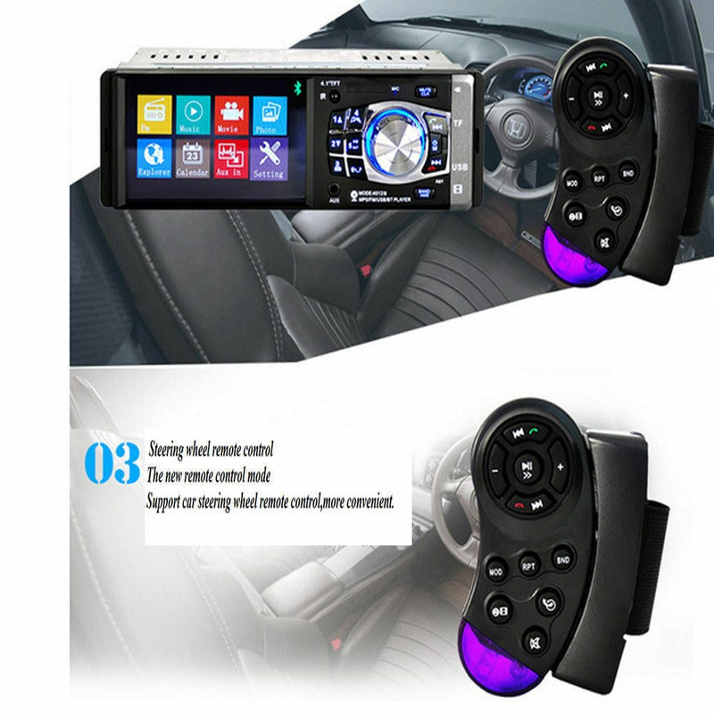 4.1 Inches HD 1DIN Bluetooth In-Dash Car Stereo Radio MP5 Player FM with Camera