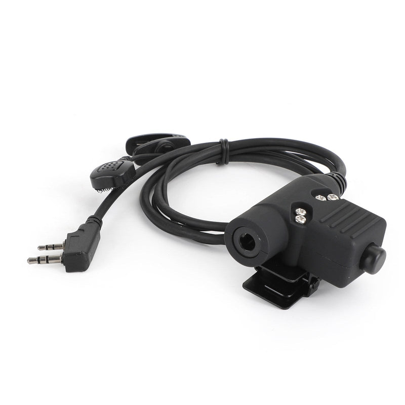 Throat Mic Headset Air Tube Dual PTT Fit for BaoFeng UV5R UV82 TK3107 TK3207