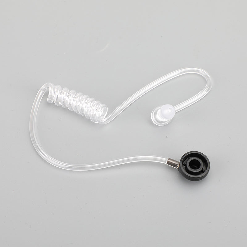 4PCS Tactical Throat Acoustic Tube Mic Headset For Walkie Talkie 7.1mm Plug PTT