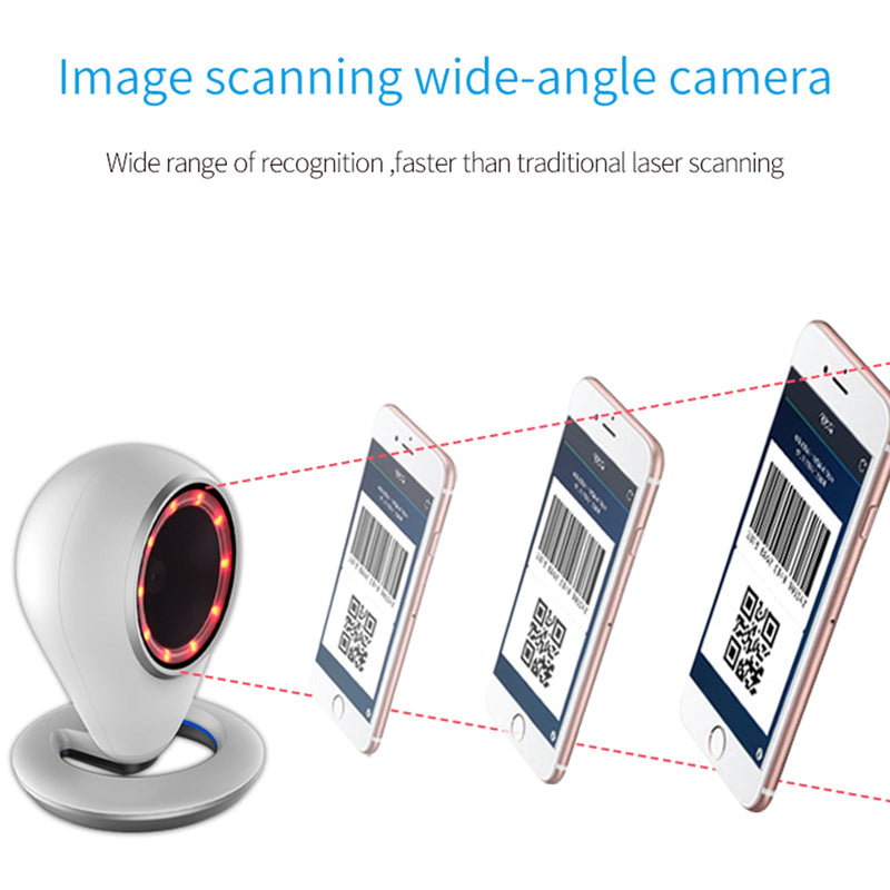 1D+2D Platform Barcode Reader QR Scanner Bar code Handfree Desktop Auto Scanning