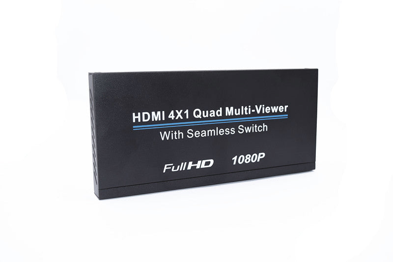 1080P 4x1 HDM 4 Channel Quad Multi-Viewer Remote Control Switcher AU Adapter