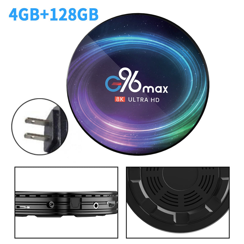 G96max x4 Smart Android 11.0 TV Box Quad Core 8K Dual Band WIFI Media Player