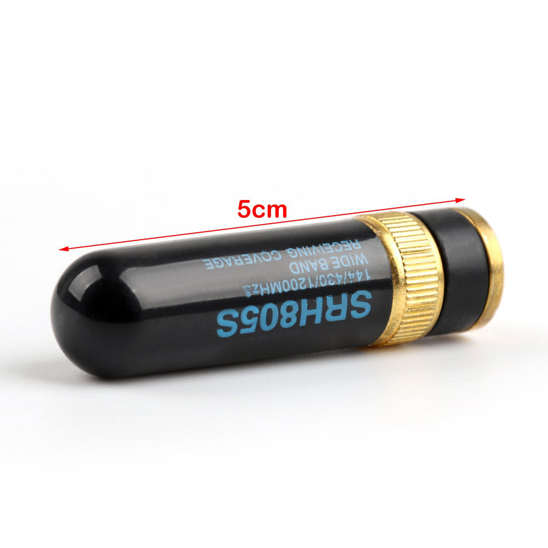 5Pcs SRH-805 5cm BNC Dual Band Receiving Coverage Antenna 144/430/1200MHz Radio