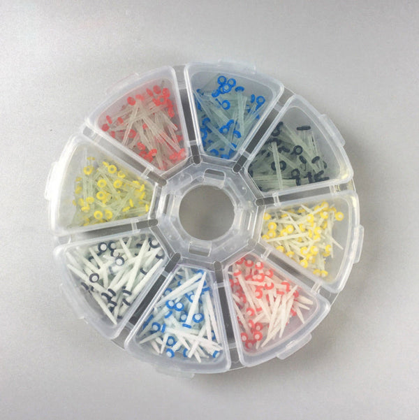 200PC Dental Glass Quartz Post Fiber Post Teeth Restorative 1.0 1.2 1.4 1.6mm