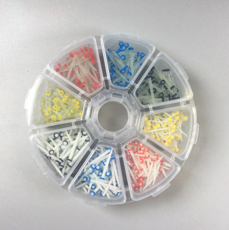200PC Dental Glass Quartz Post Fiber Post Teeth Restorative 1.0 1.2 1.4 1.6mm