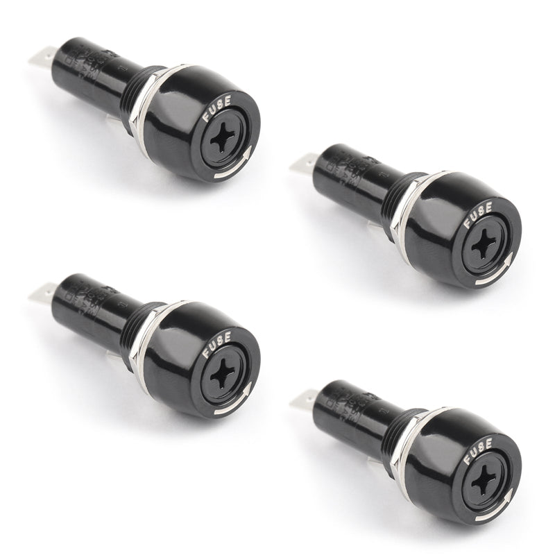 SCI R3-53AA Panel Mount Chassis Fuse Holder For 6x30mm Glass Fuses 15A 250V