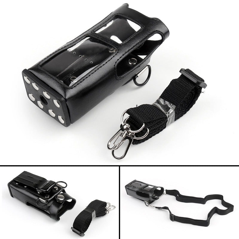 1Pcs Hard Leather Carry Case For Motorola MTP3150 MTP3250 MTP3500 MTP3550 Radio