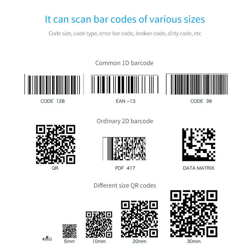 1D+2D Platform Barcode Reader QR Scanner Bar code Handfree Desktop Auto Scanning