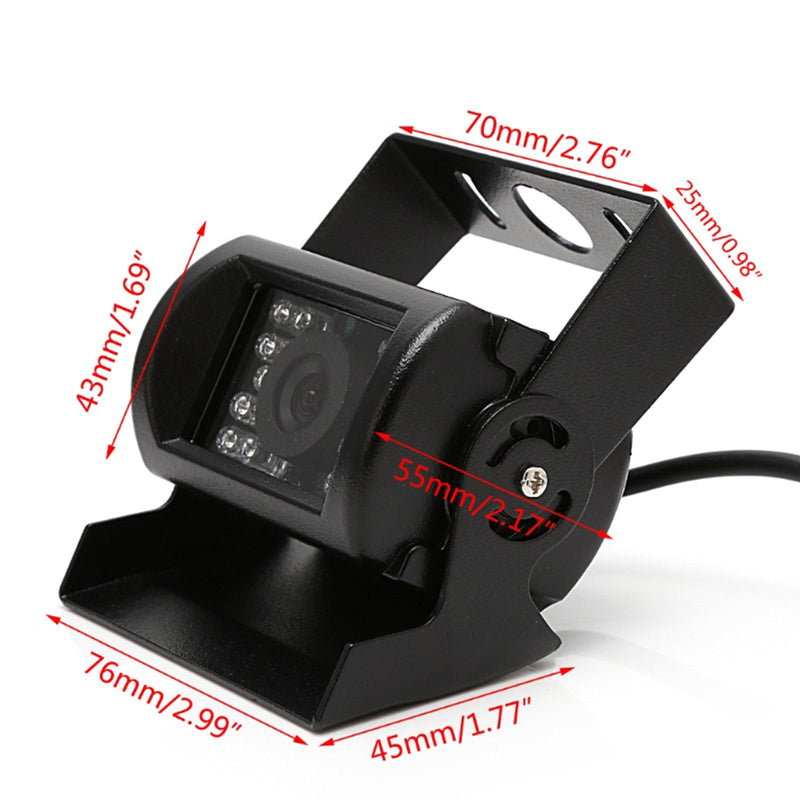 Waterproof 18 LED IR Night Vision Car rear view Reversing Parking Backup Camera For 12V 24V Bus Truck RV