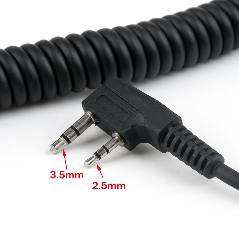 1x Dual Push-To-Talk PTT Speaker Mic For Baofeng UV82 L UV8 D UV5R A Two Way