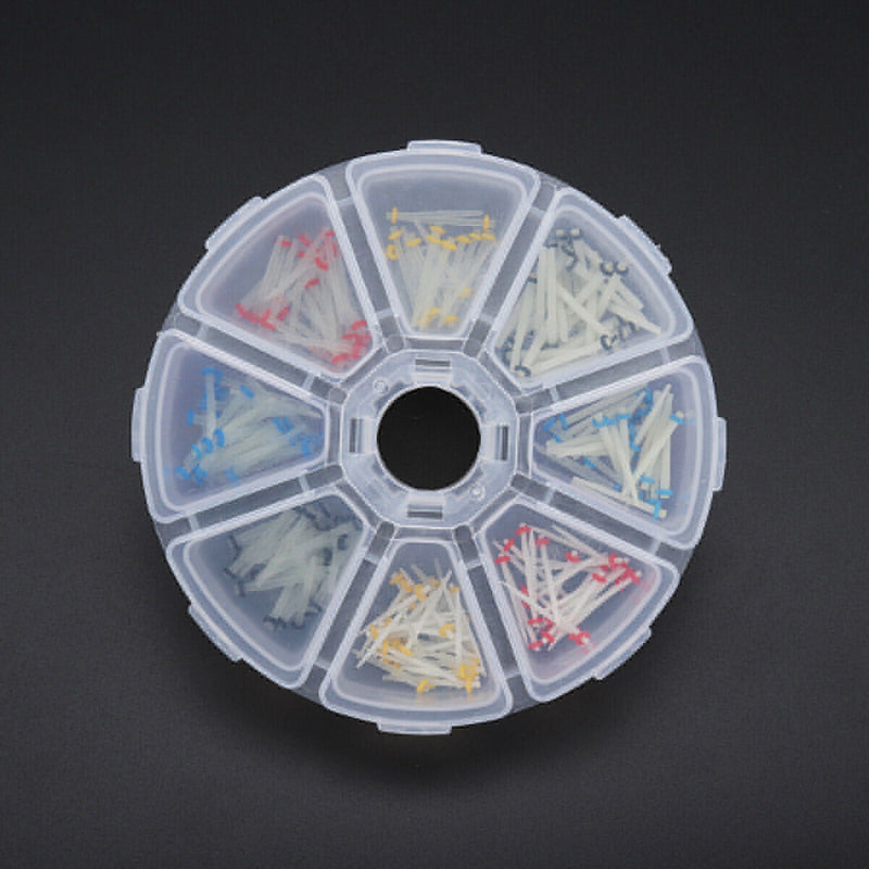 200PC Dental Glass Quartz Post Fiber Post Teeth Restorative 1.0 1.2 1.4 1.6mm