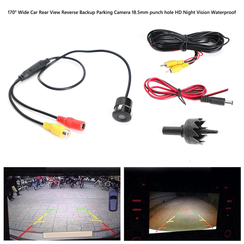 170° Wide Car Rear View Reverse Backup Parking Camera HD Night Vision Waterproof