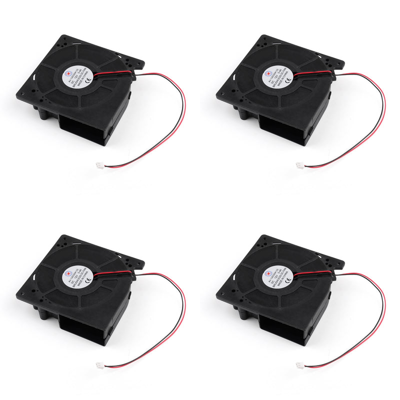 4Pcs Blower Fan CPU Cooling Computer Sleeve 12V 0.4A 12032s 120x120x32mm 2 Pin