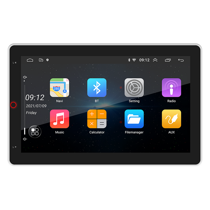 Rotatable 10.1" Android 2DIN Car Stereo Radio Head Unit MP5 Player + 4LED Camera