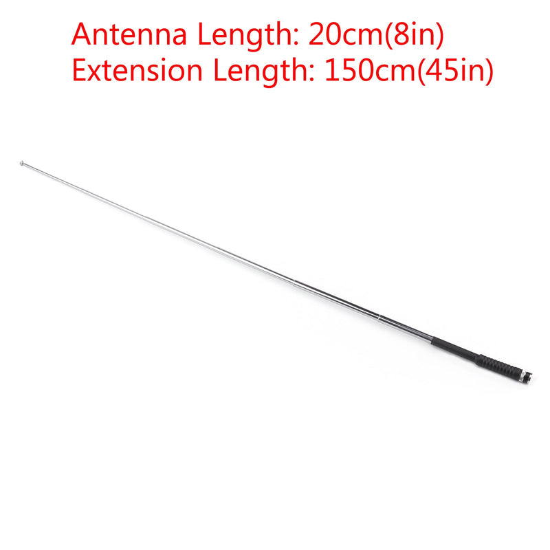 Collapsible 8-45" Telescopic Antenna BNC Male FM Radio VHF 136-174MHZ 20-128cm