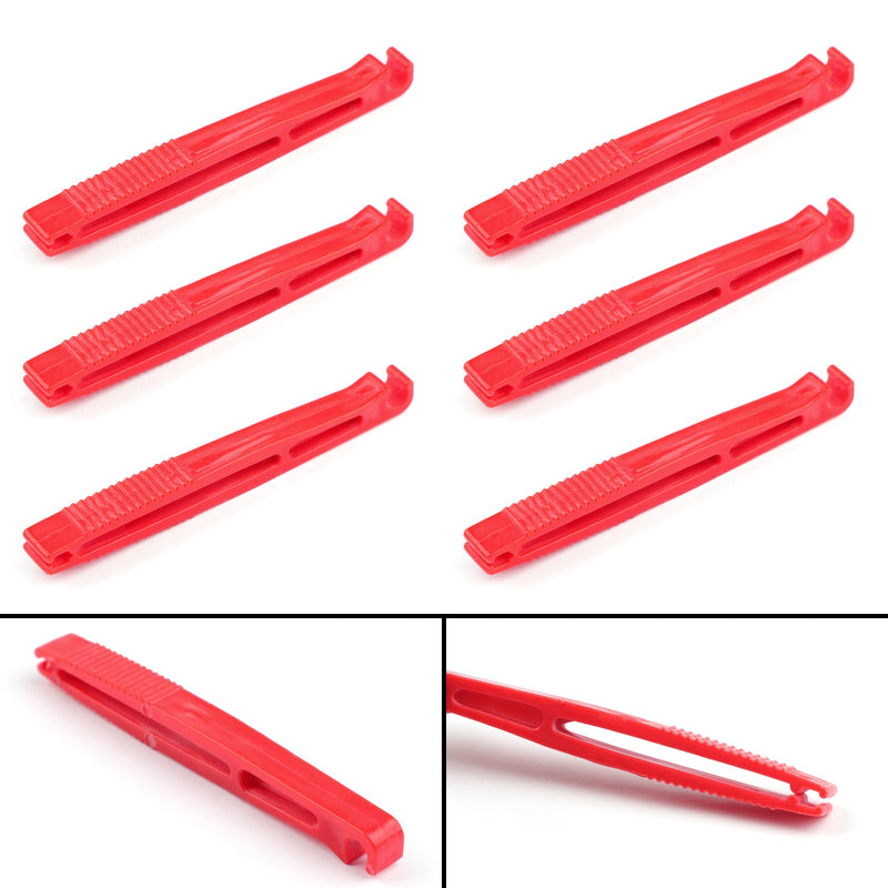 6 × Fuse Puller Car Automotive Medium Blade Tubular Fuse Extractor Red