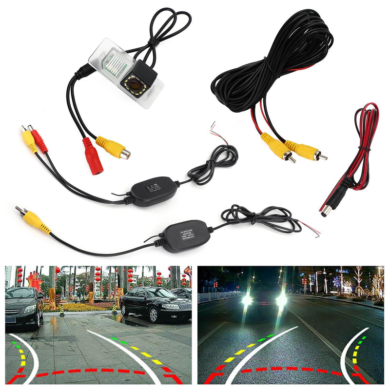 HD Dynamic Trajectory Tracks Car Wireless Rear View Camera Fit For E46 E53 E70