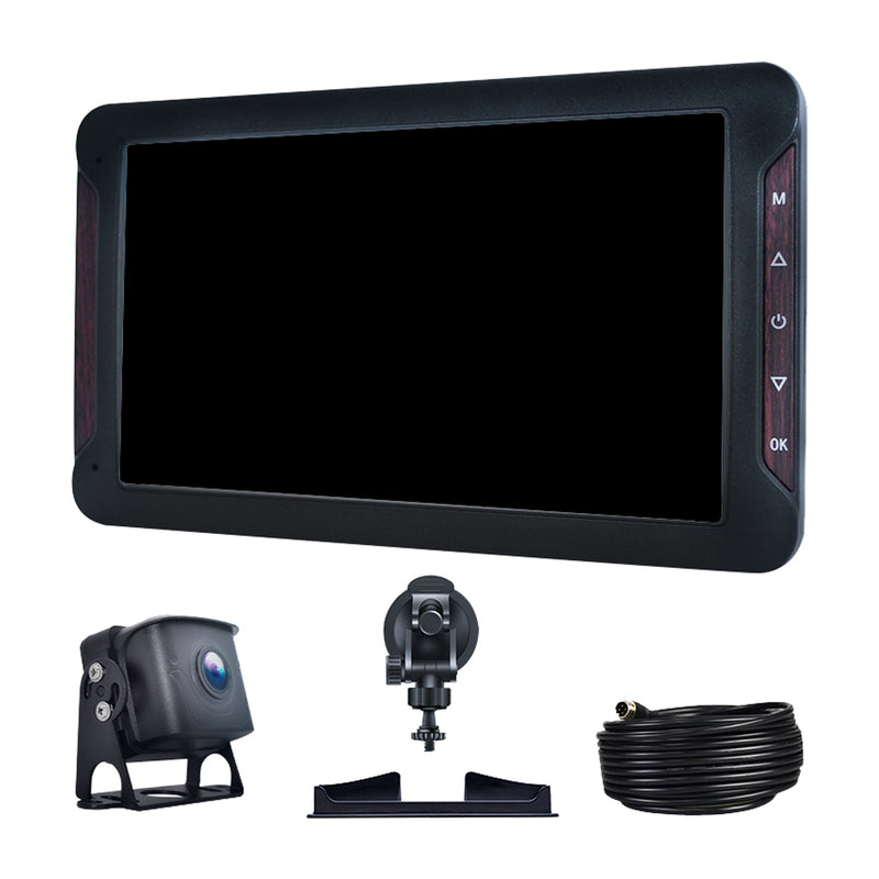 7 " Monitor DVR Driving Video Recorder with Car Charger for RV Truck Bus + Rear View Backup Camera
