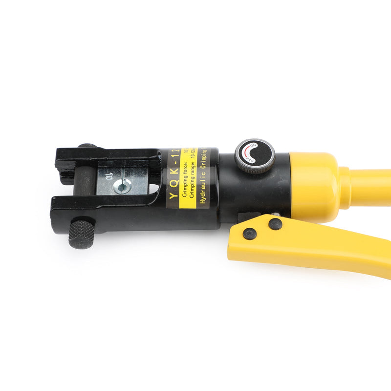 10 Ton Improved Hydraulic Wire Battery Cable Lug Terminal Crimper & 8 Dies