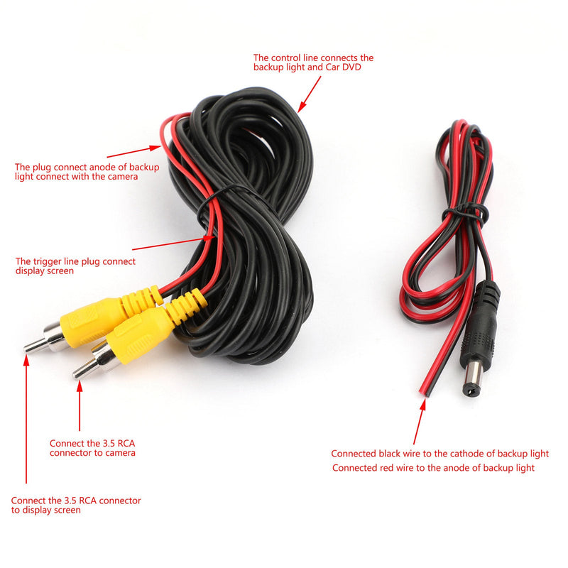 HD Dynamic Trajectory Tracks Car Wireless Rear View Camera Fit For E46 E53 E70