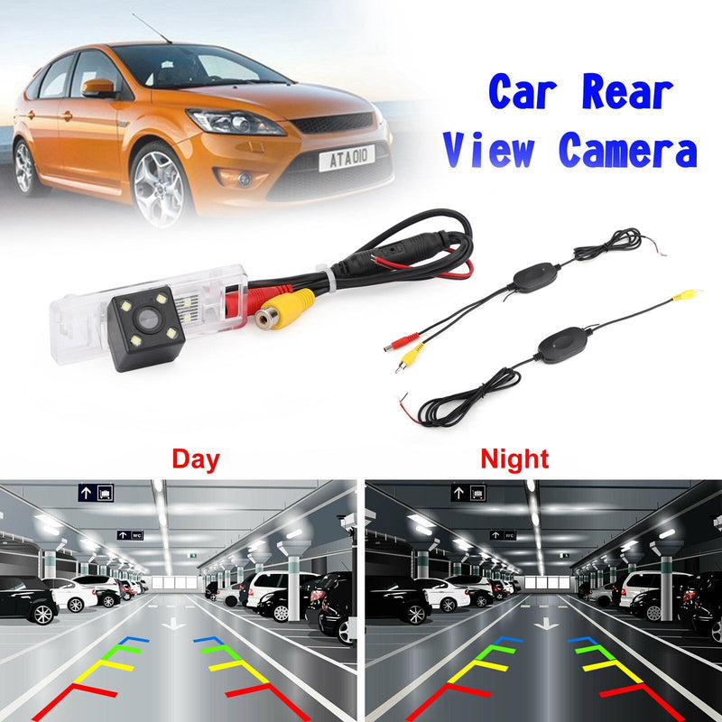 Wireless 4LED Car Rear Camera Fit for Qashqai X-Trail Geniss Sunny Pathfinder