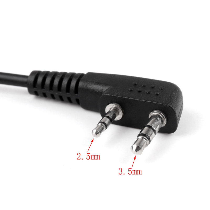1x G-Shape Earpiece Headset PTT MIC For Kenwood RETEVIS BaoFeng UV5R H777 888s