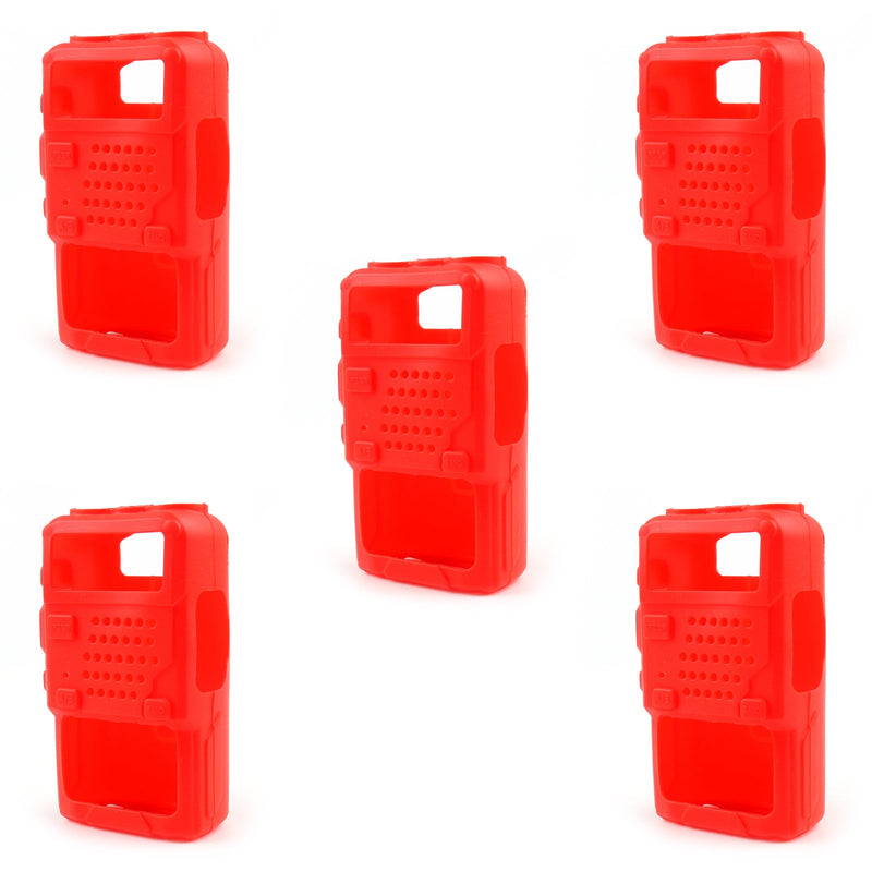Rubber Soft Handheld Case Holster For BaoFeng UV-5R/5RA/5RE Plus Radio 5Colours
