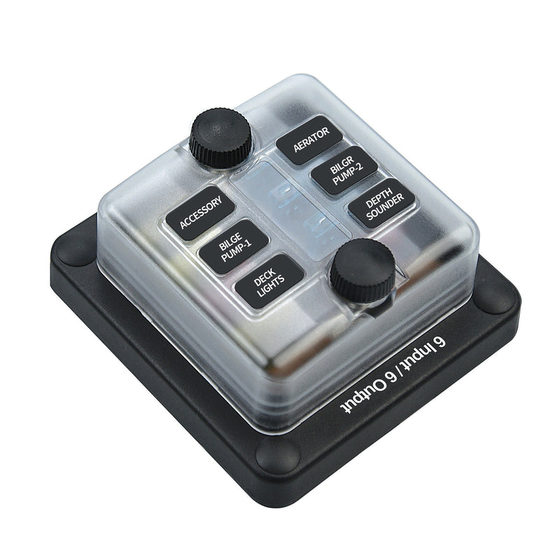 6/12 Way Blade Fuse Box Block Holder ATO ATC for Car Marine Boat RV Waterproof Generic