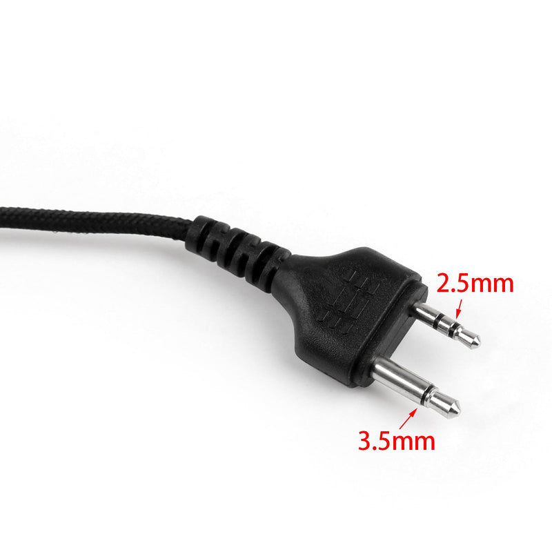 1Pcs 2Pin Ear-Hook Nylon Headset PTT Mic For Midland GXT550 GXT650 LXT80 Radio
