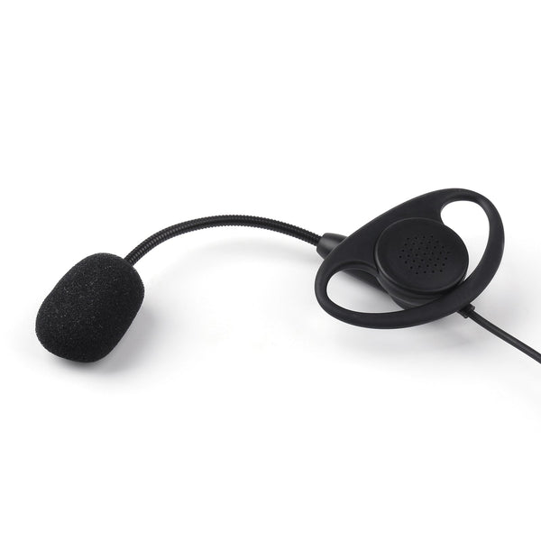 D EarPiece Headset Mic for Motorola 2-Pin CLS1110 CP100 Kenwood Baofeng Radio