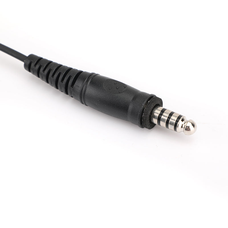 4PCS Tactical Throat Acoustic Tube Mic Headset For Walkie Talkie 7.1mm Plug PTT