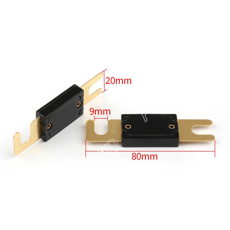2Pcs Fuse 30A AMP ANL Type Gold Plated Blade Fuses For Auto Car Stereo Audio