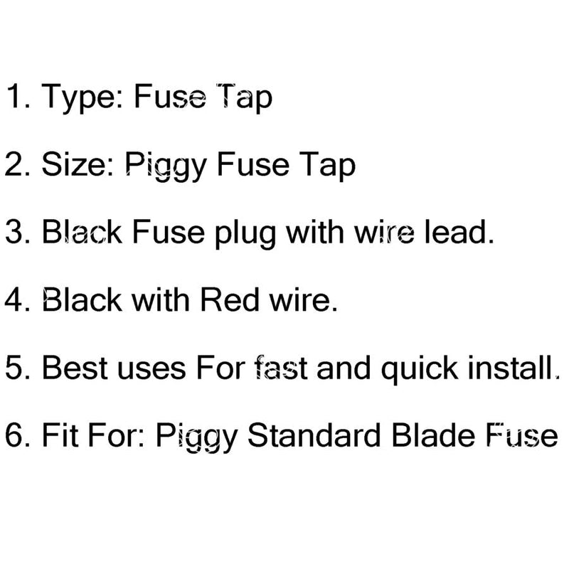 1Pcs Piggy Car Add Circuit ACU Back Pluggable Tap Standard Blade Fuse Holder