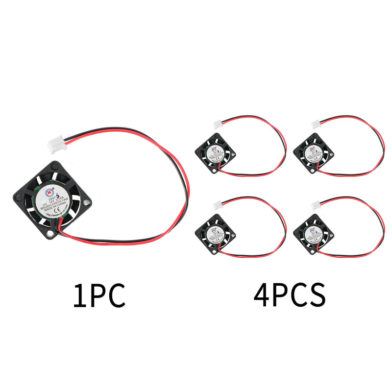 Brushless DC Cooling Blower Fan 12V 0.12A 2507S 25x25x7mm Sleeve 2 Pin Wire