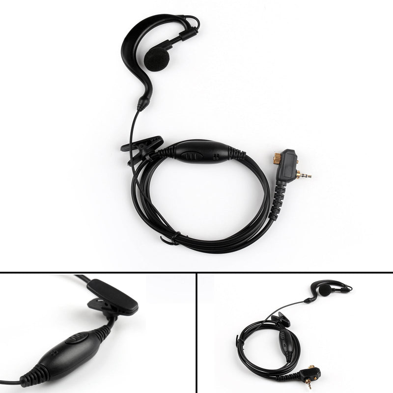 1x Earpiece PTT Headset Mic For Motorola Two Way Radio MTP850/MTH600/MTH650/800