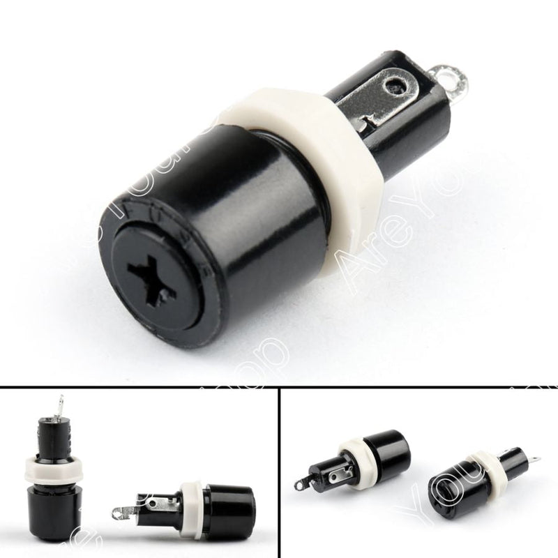 MF-528 Panel Mounting Fuse Holder 5mm x 20mm Chassis Mount Power 10A 250V